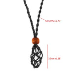 Necklace Cord Stone Holder Replacement Net Bag Adjustable Length