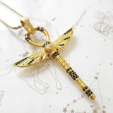 Ankh Cross of Life Necklace with Scarab 925 Sterling Silver Bijoux Gift