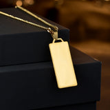 Cuba-Chain Name Necklace Stianless Steel Personalized Engrave Charm