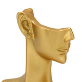 Resin Earrings Mannequin Stand Golden for Jeweler