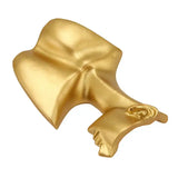 Resin Earrings Mannequin Stand Golden for Jeweler