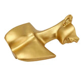 Resin Earrings Mannequin Stand Golden for Jeweler