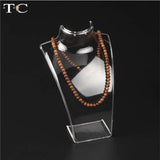 Acrylic Necklace Display Holder Earrings Organizer Pendant Stand