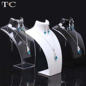 Acrylic Necklace Display Holder Earrings Organizer Pendant Stand