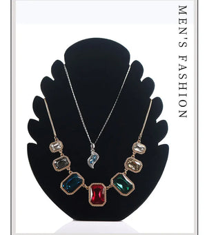 Necklace Display Rack Jewelry Pendant Board Flannelette Jewelry Counter Display