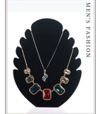 Necklace Display Rack Jewelry Pendant Board Flannelette Jewelry Counter Display
