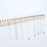 Wooden Jewelry Hanger Necklace Earring Ring Display Stand