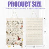 Earring Necklace Holder Hanging Storage Stand Soft Felt Hanger Gift