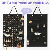 Earring Necklace Holder Hanging Storage Stand Soft Felt Hanger Gift