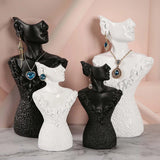 Necklace Earring Display Stand Jewelry Display Bust Storage Organizer