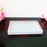Velvet Jewelry Organizer Tray Display Stand Showcase