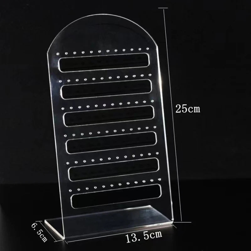 Acrylic Jewelry Display Props Plate Stand Earrings Holder