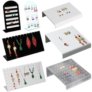 Acrylic Jewelry Display Props Plate Stand Earrings Holder
