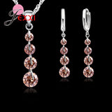 925 Silver CZ Bridal Wedding Jewelry Set For Women