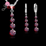 925 Silver CZ Bridal Wedding Jewelry Set For Women