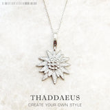 Edelweiss Necklace 925 Silver Winter Fine Jewelry Gift