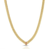 Zircon Necklace for Women, Stainless Steel Chain
