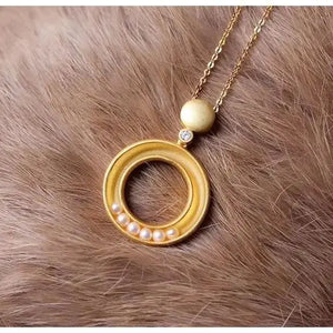 Necklace Female Sterling Silver Temperament Short Pearl Necklace