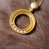 Necklace Female Sterling Silver Temperament Short Pearl Necklace