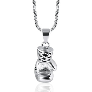 Personalised Waterproof Stainless Steel Boxing Glove Pendant Necklace