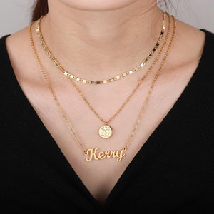 Vintage Pearl Choker Necklace Silver Chains With Pendants