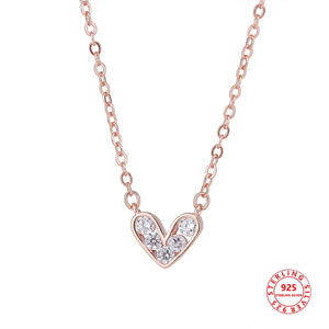 925 Silver Necklace Women Pendant Chain Gemstone Jewelry