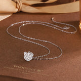 925 Silver Tiger Chain Choker Necklace for Women