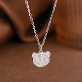 925 Silver Tiger Chain Choker Necklace for Women