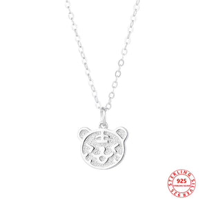 925 Silver Tiger Chain Choker Necklace for Women