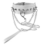Sexy Collar Leash Bdsm Harness Leather Exotic Rivet Chain Heart Choker