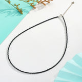 Heart Necklace 2mm Natural Stone Tourmaline Chokers Spinel Necklace