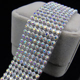 Sparkling Silver Crystal Chain Necklace Ladies Wedding Party Necklace