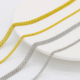 Stainless Steel 3mm6mm Mesh Shape Silver DIY Collars Choker