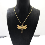 Dragonfly Summer Necklace 925 Sterling Silver Gift For Women