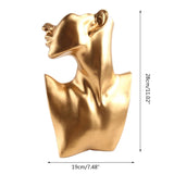 Resin Necklace Jewelry Display Bust Portrait Model Necklace Stand