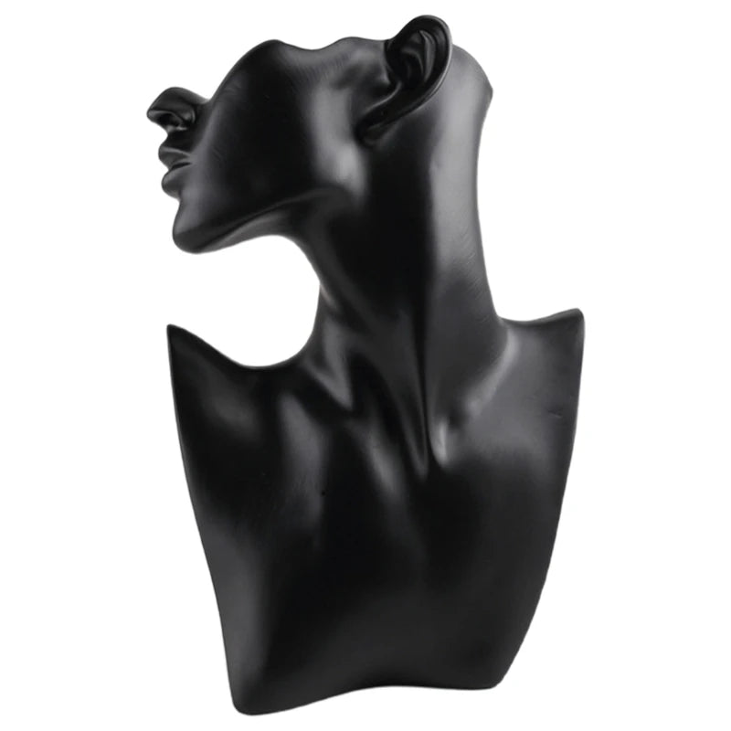 Resin Necklace Jewelry Display Bust Portrait Model Necklace Stand