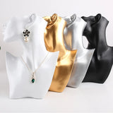 Resin Necklace Jewelry Display Bust Portrait Model Necklace Stand