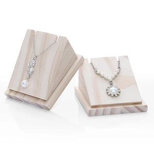 Wooden Necklace Earrings Stand Jewelry Organizer Storage Holder