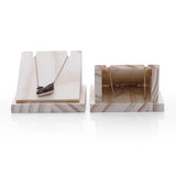 Wooden Necklace Earrings Stand Jewelry Organizer Storage Holder