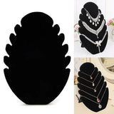 Velvet Necklace Pendant Chain Display Holder Stand Easel Organizer
