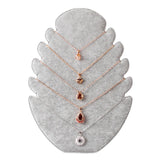 Velvet Necklace Easel Stand Organizer Rack