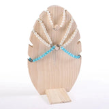 Wooden Necklace Jewelry Display Stand Holder Organizer Store Decor