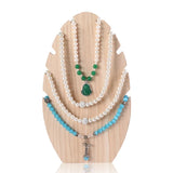Wooden Necklace Jewelry Display Stand Holder Organizer Store Decor