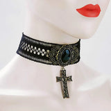 Skull Ghost Lace Necklace Female Clavicle Chain