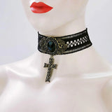 Skull Ghost Lace Necklace Female Clavicle Chain