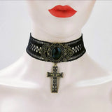 Skull Ghost Lace Necklace Female Clavicle Chain