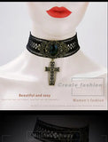 Skull Ghost Lace Necklace Female Clavicle Chain