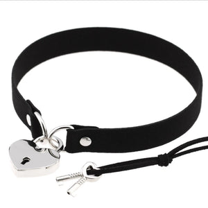 Punk Style Bondage Sexy Collar Necklace Love Lock Necklace