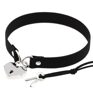 Punk Style Bondage Sexy Collar Necklace Love Lock Necklace