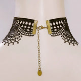 Gothic Punk Lace Retro Pearl Necklace Lady Necklace